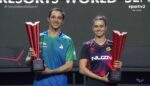 Hugo Calderano e Bruna Takahashi vencem a dupla número 1 do mundo e conquistam um título inédito no Grand Smash de Singapura.